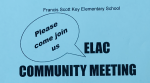 ELAC Community Meeting, February 21st